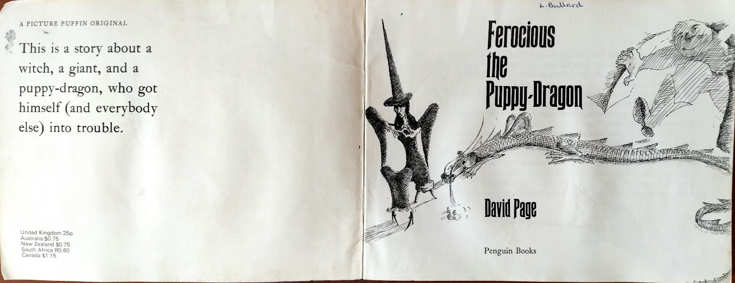 Ferocious the Puppy-Dragon by David Page