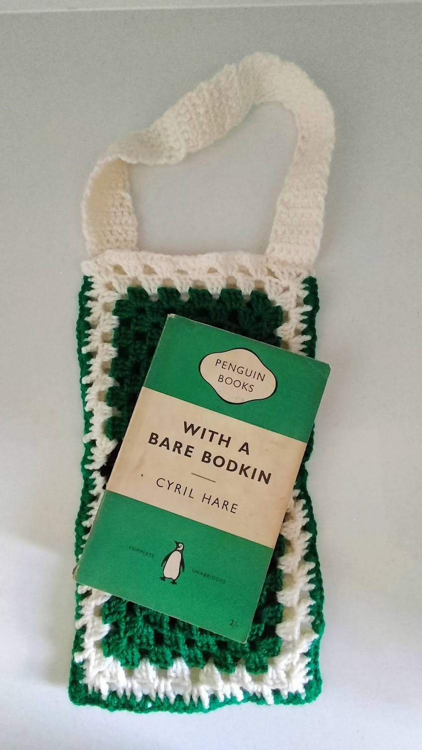 Crochet Book Bag - Green