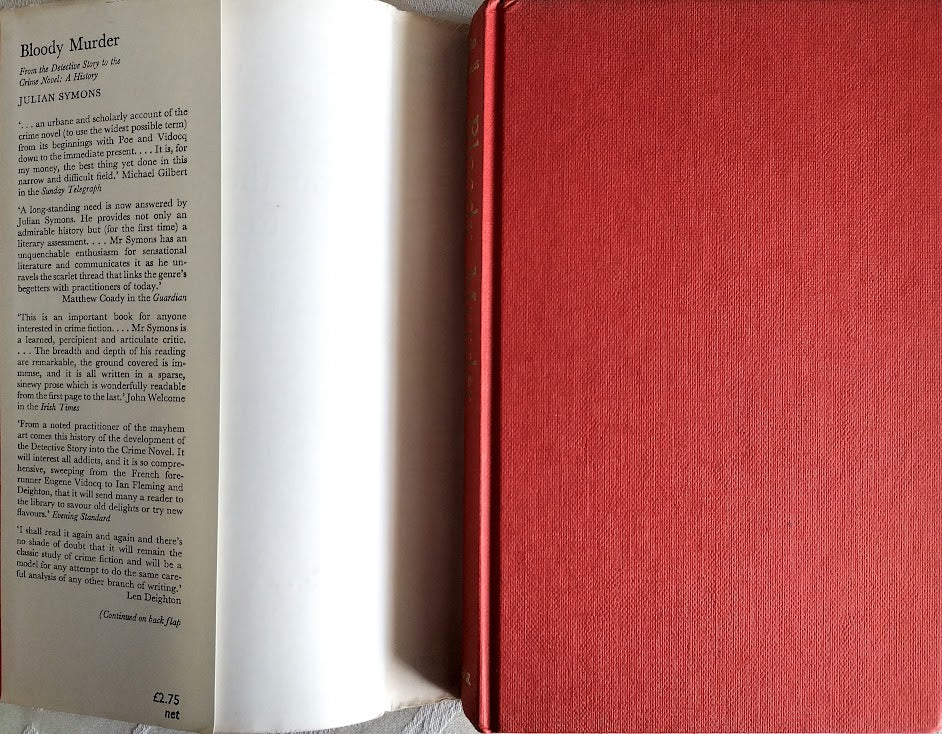 Bloody Murder: From the Detective Story to the Crime Novel - A History by Julian Symons