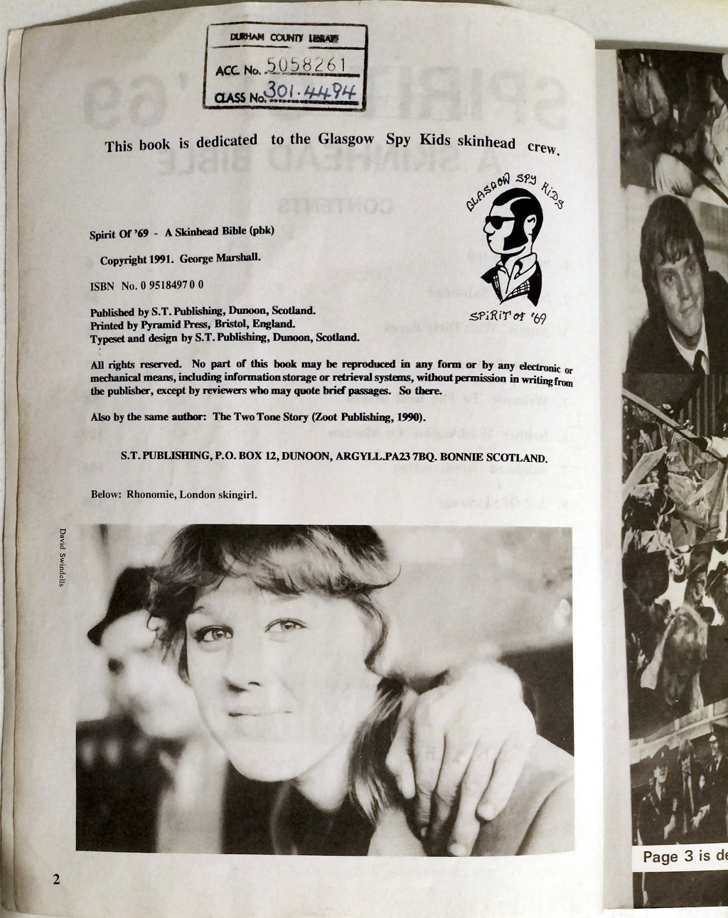 Spirit of 69 A Skinhead Bible by George Marshall