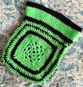 Crochet Book Cover - green and black