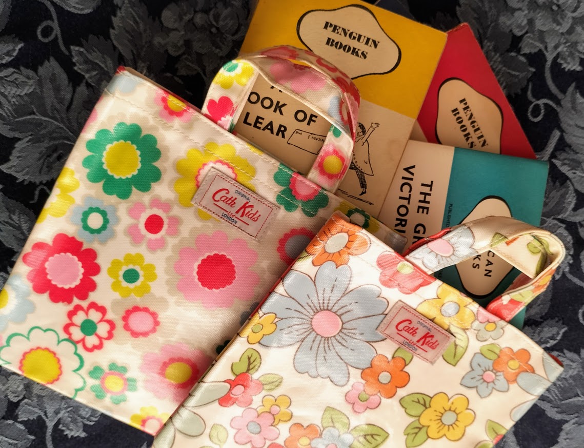 Book bag - flowery design