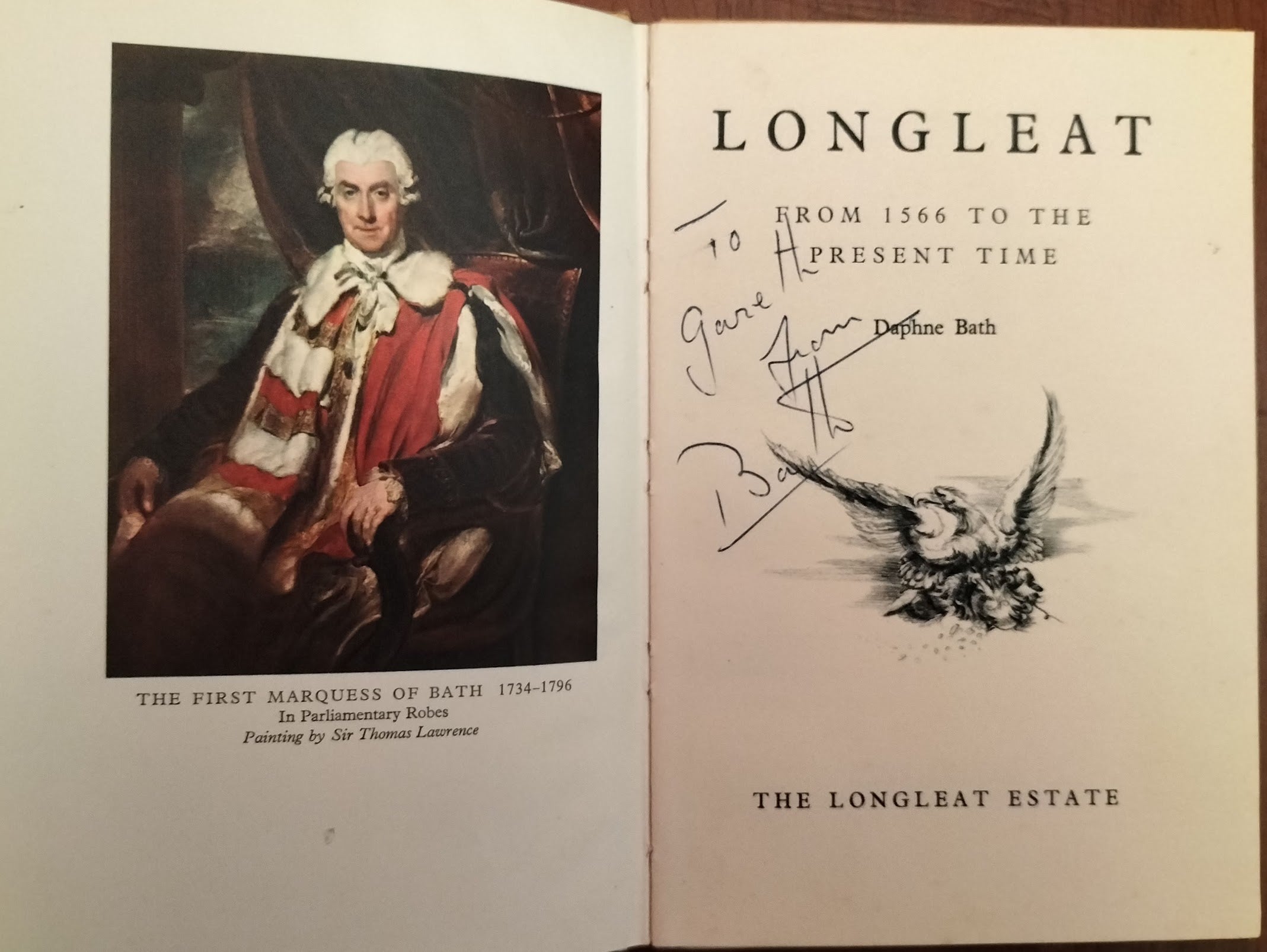 Longleat. From 1566 to the Present Time. (Signed). by Daphne Bath