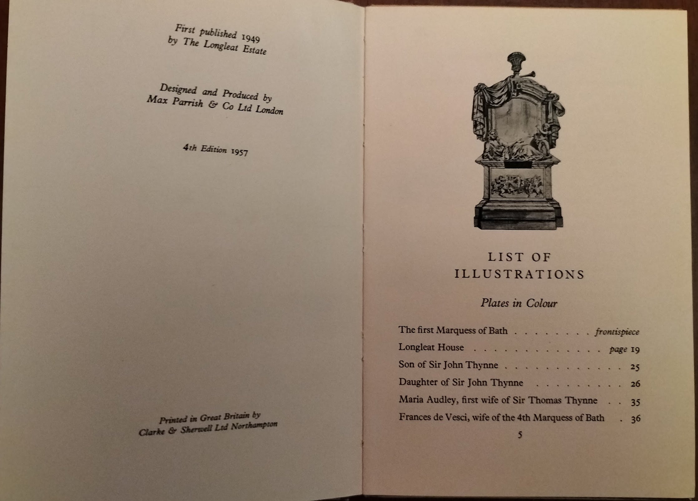 Longleat. From 1566 to the Present Time. (Signed). by Daphne Bath