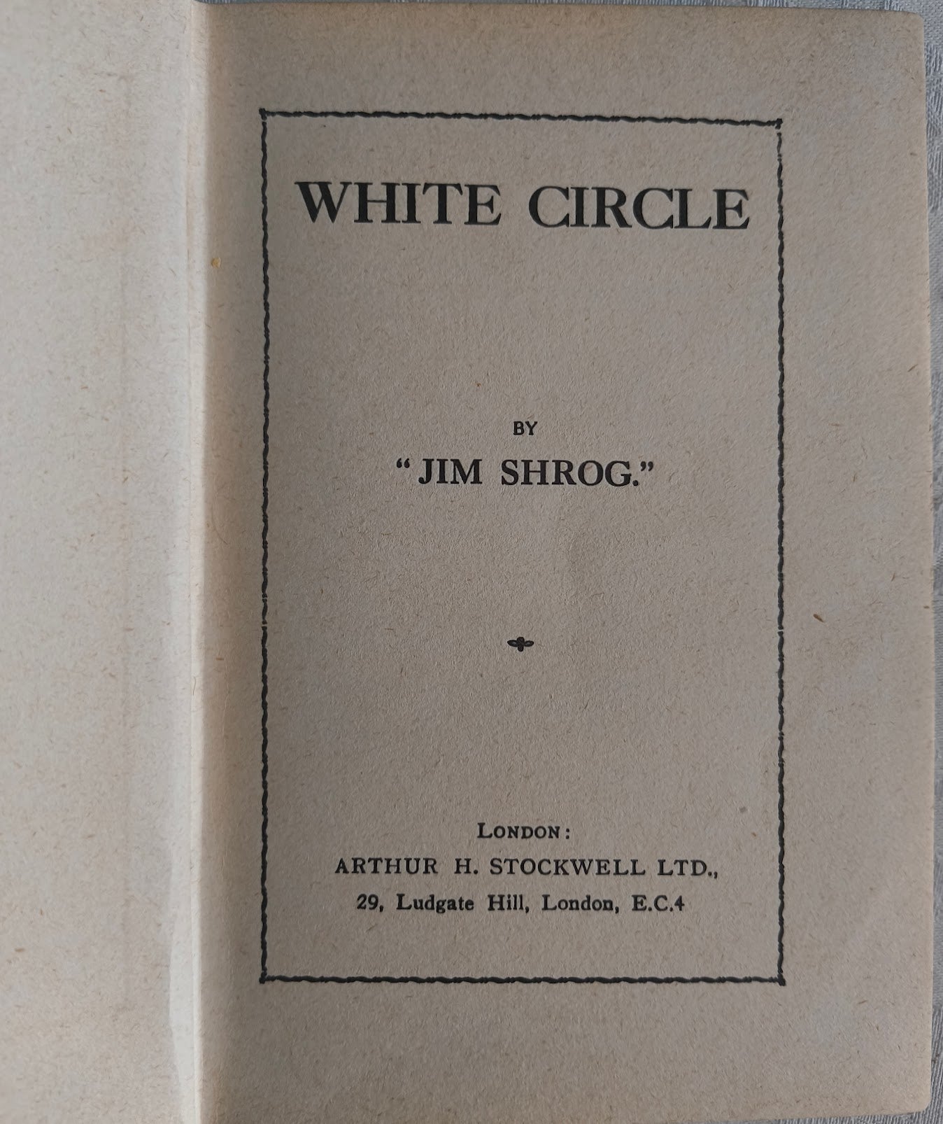 White Circle by "Jim Shrog"