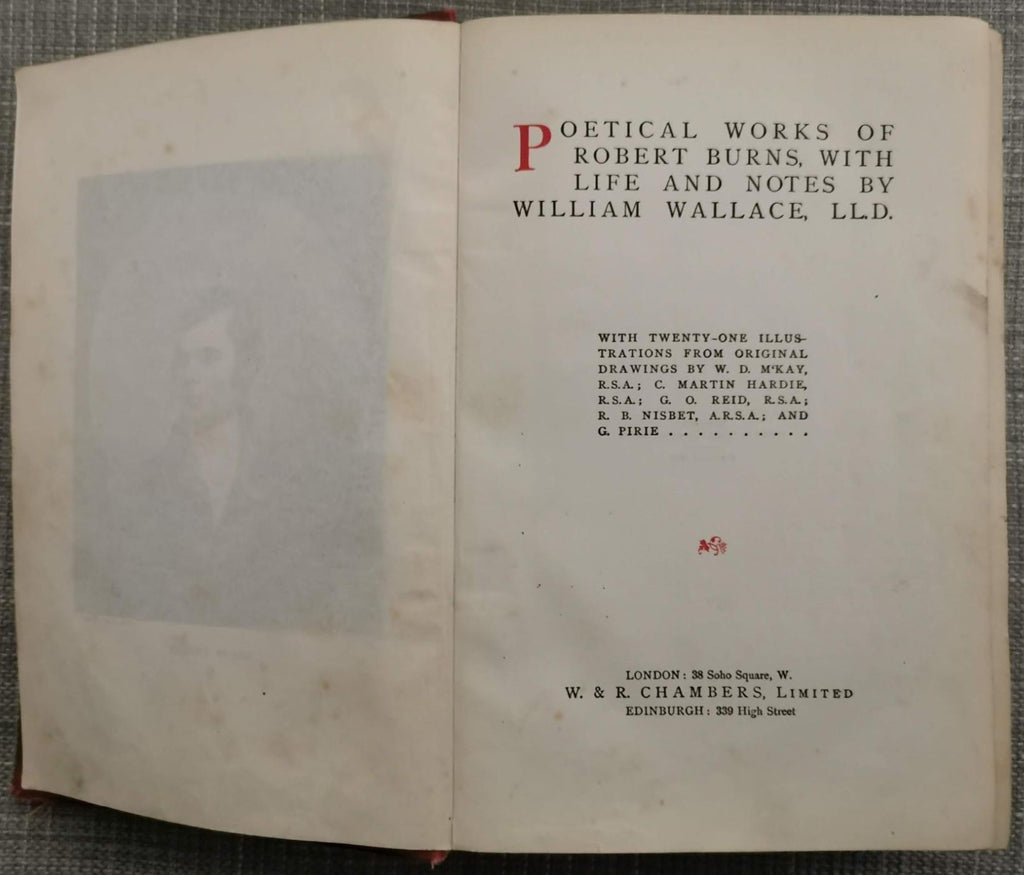 Poetical Works of Robert Burns, with Life and Notes by William Wallace