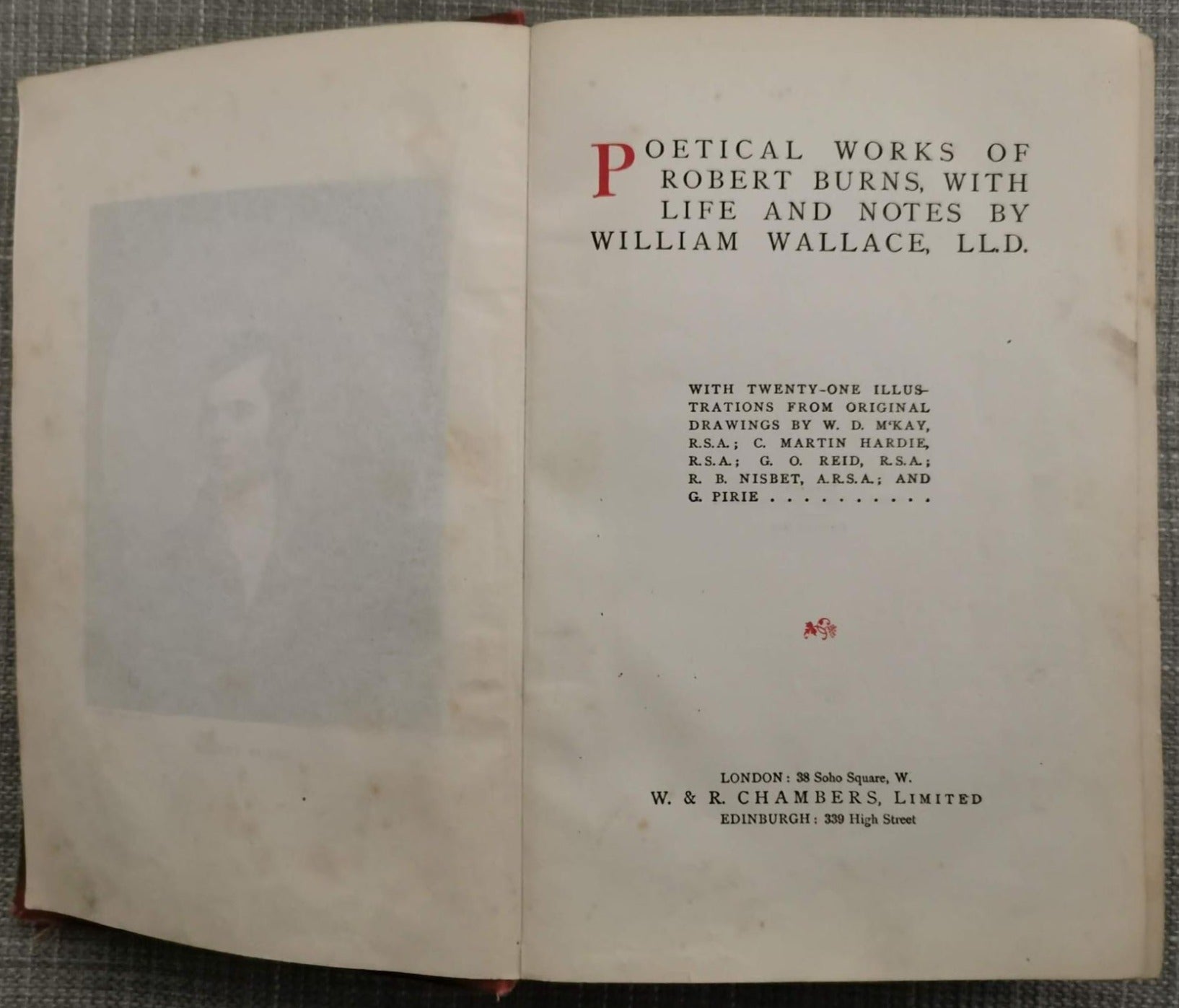 Poetical Works of Robert Burns, with Life and Notes by William Wallace