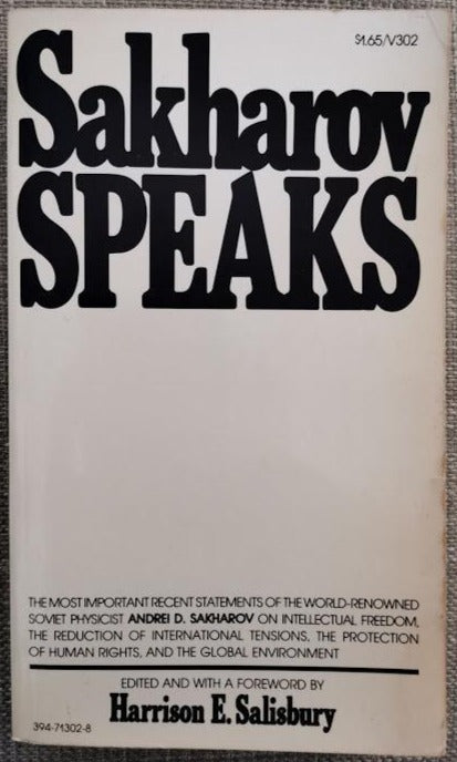 Sakharov Speaks by Andrei D. Sakharov