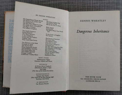 Dangerous Inheritance by Dennis Wheatley